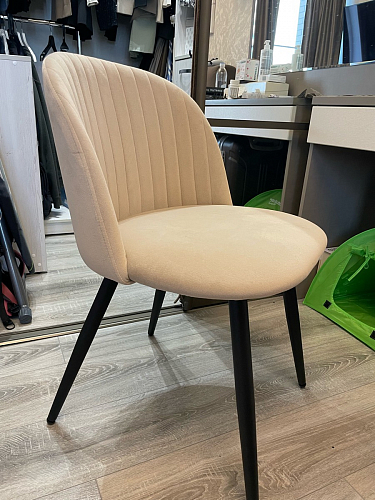 Стул на металлокаркасе Gabi latte / gold / black фото покупателя 138