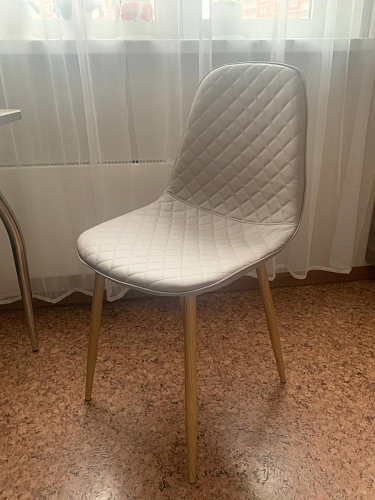 Стул на металлокаркасе Capri dark beige / white фото покупателя 31