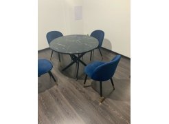 Стул на металлокаркасе Gabi blue / black фото покупателя 733