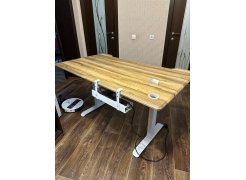 Компьютерный стол Маркос 140х80 светло-серый / черный фото покупателя 34