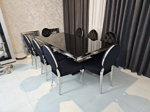 Стол на тумбе Levon 200x100x75 black фото покупателя 2