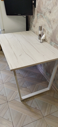 Деревянный стол Лота Лофт 120x75 дуб крафт табачный / черный матовый фото покупателя 665