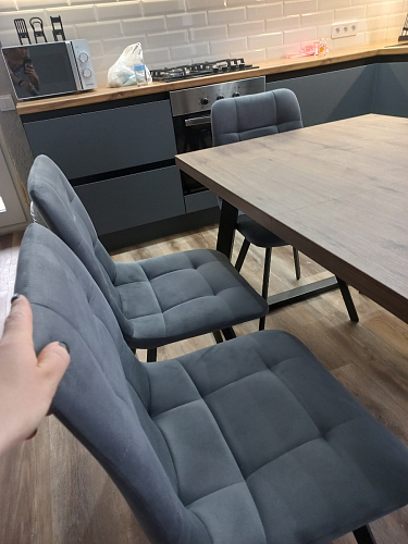 Стул Чилли 2 темно-серый  / черный фото покупателя 1031