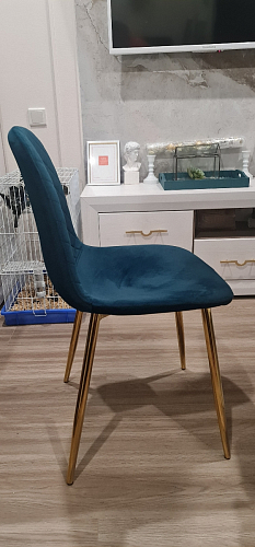 Стул на металлокаркасе Dabl wine red фото покупателя 147