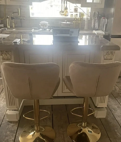 Барный стул Porch dark beige / chrome фото покупателя 9
