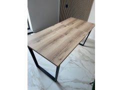 Деревянный стол Лота Лофт 120(160)х75 черный матовый / бетон светлый фото покупателя 505