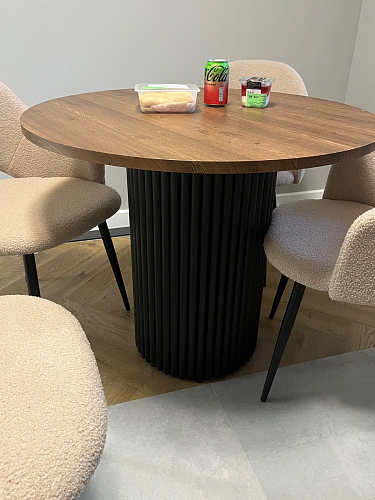 Стол Барел 100 орех кантри / черный фото покупателя 26