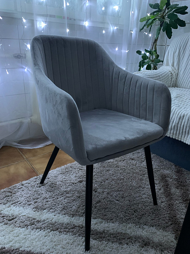 Стул на металлокаркасе Slam тёмно-серый фото покупателя 40