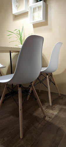Пластиковый стул Eames PC-015 желтый фото покупателя 24