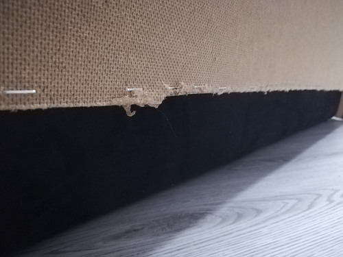 Диван Кельвин 140 коричневый микровельвет / бежевая экокожа фото покупателя 2