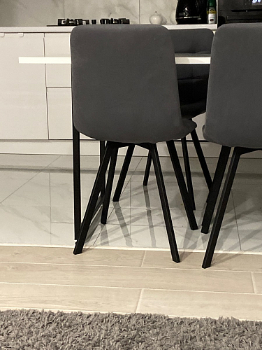 Стул на металлокаркасе Чилли К черный / зеленый фото покупателя 38