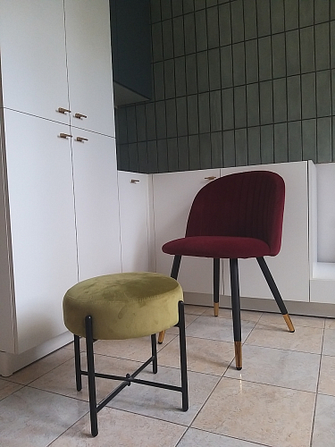 Стул на металлокаркасе Gabi green / black / silver фото покупателя 94