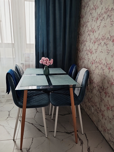 Стул на металлокаркасе Capri голубой фото покупателя 1