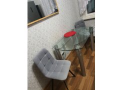 Стул на металлокаркасе Чилли горчичный / белый фото покупателя 581