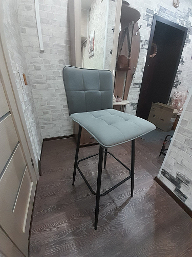 Барный стул Bari серый велюр фото покупателя 35