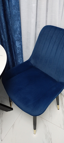 Стул на металлокаркасе Seda 01 blue / gold / black фото покупателя 42