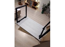 Стол Лота Лофт 140 25 мм юта / белый матовый фото покупателя 525