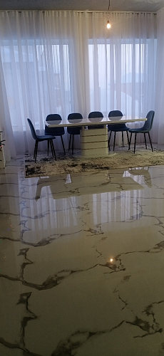 Стул на металлокаркасе Capri голубой фото покупателя 46