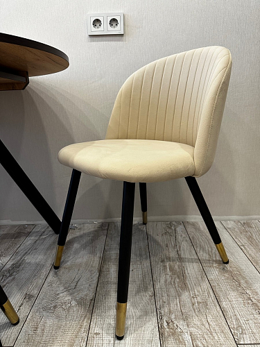 Стул на металлокаркасе Gabi latte / gold / black фото покупателя 552
