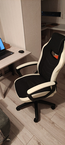 Компьютерное кресло Gamer черное / бежевое фото покупателя 98