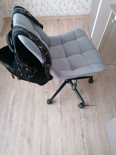 Компьютерное кресло Честер экокожа бежевая / белый фото покупателя 24