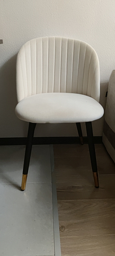 Стул на металлокаркасе Gabi 1 line light blue / black фото покупателя 184