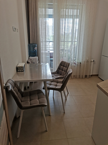 Стул на металлокаркасе Челси К крутящийся бирюзовый / черный фото покупателя 44