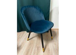 Стул на металлокаркасе Gabi 1 бежевый / черный с серебряными наконечниками фото покупателя 713