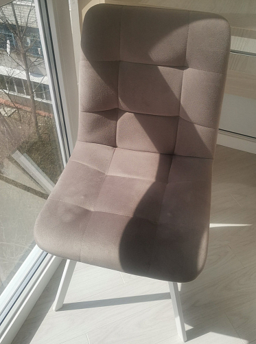 Стул на металлокаркасе Чилли К черный / зеленый фото покупателя 704