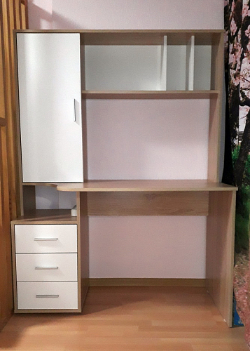 Письменный стол КСТ-16 левый венге / беленый дуб фото покупателя 31