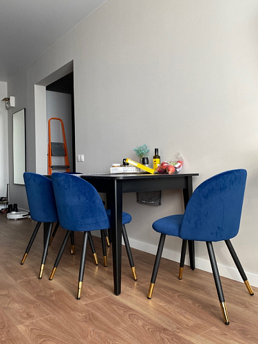 Стул на металлокаркасе Gabi latte / gold / black фото покупателя 759