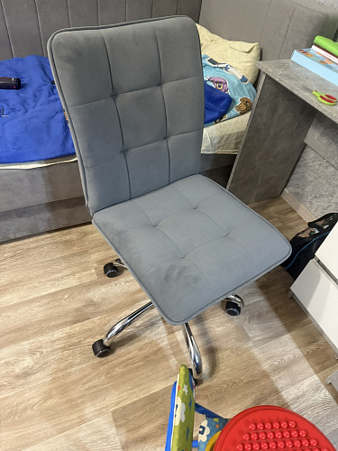 Компьютерное кресло One/Ван флок серый 29 фото покупателя 76