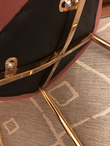 Стул на металлокаркасе Dabl wine red фото покупателя 120