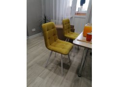 Стул на металлокаркасе Чилли синяя ткань / белый фото покупателя 39