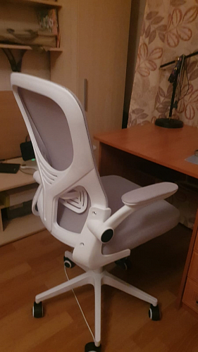 Компьютерное кресло Konfi light gray / blue / white фото покупателя 297