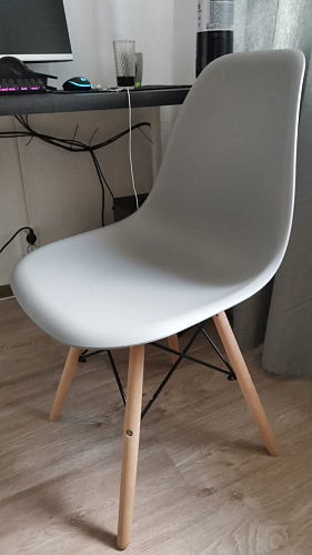 Пластиковый стул Eames PC-015 серый фото покупателя 486