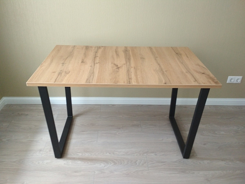 Деревянный стол Лота Лофт 120x75 дуб крафт табачный / черный матовый фото покупателя 683