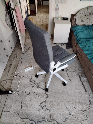 Компьютерное кресло Elga gray / white фото покупателя 9