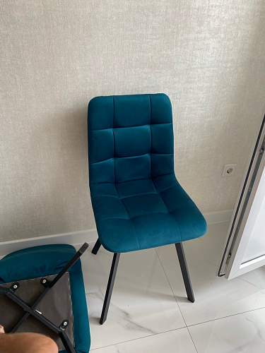 Стул на металлокаркасе Чилли бирюзовый / черный фото покупателя 1306