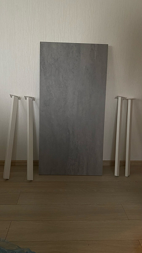 Стол Тринити Лофт 120 25 мм черный матовый / юта фото покупателя 26