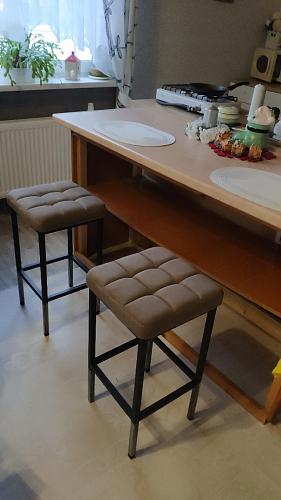 Полубарный стул Лофт мадера 20 / белый матовый фото покупателя 154