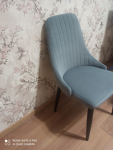 Стул на металлокаркасе Kora light blue / white фото покупателя 81