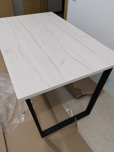 Деревянный стол Лота Лофт 120x75 дуб крафт табачный / черный матовый фото покупателя 440