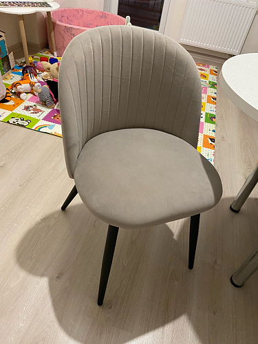 Стул на металлокаркасе Gabi gray / black фото покупателя 659