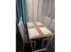 Стол Лота Лофт 140 25 мм юта / белый матовый фото покупателя 453