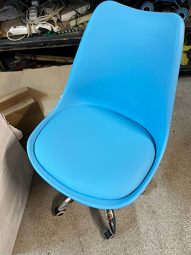 Компьютерное кресло Kolin с подушкой clear / white фото покупателя 535