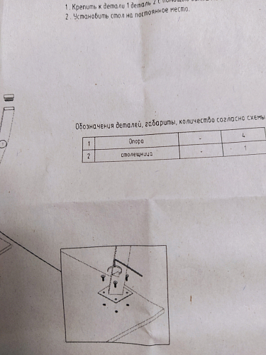 Стол Тринити Лофт 120 25 мм черный матовый / юта фото покупателя 233