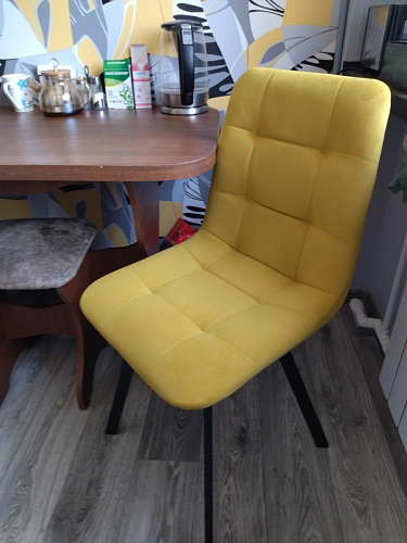 Стул на металлокаркасе Чилли зеленый / черный фото покупателя 1442