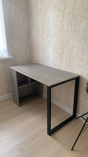 Письменный стол Битти Лофт 116х60х75 креатель / черный матовый фото покупателя 114