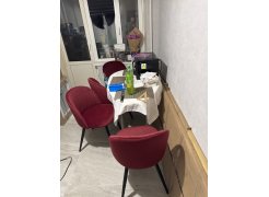 Стул на металлокаркасе Gabi 1 light purple / black фото покупателя 576